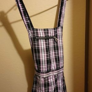 Rue21 | Punk Plaid Overalls | Size: Large | Color: Pink/Black